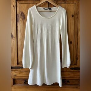 Urban Heritage Knit Long Sleeve Mini Sweater Dress Print Coastal Cowgirl - Large